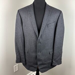 Jos. A. Bank 1905 Wool Blazer Men’s Size 44L Tailored Fit 44 Long Charcoal Gray